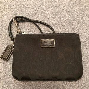 Coach Logo Wristlet